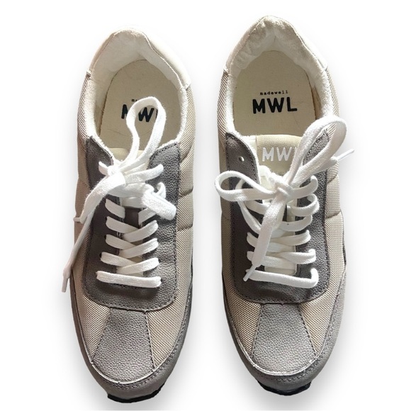Madewell League Sneakers in Washed Nubuck and Mesh Sz 8 NEW - Picture 1 of 3
